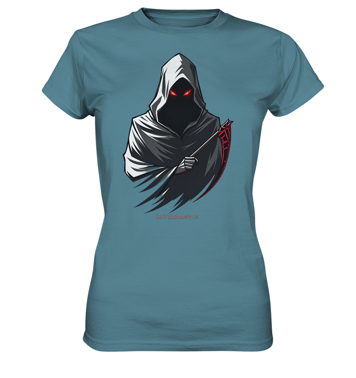 Shadow Reaper Hooded Harbinger - Ladies Premium Shirt | Lady - Shirts | Dark Shadows Arts