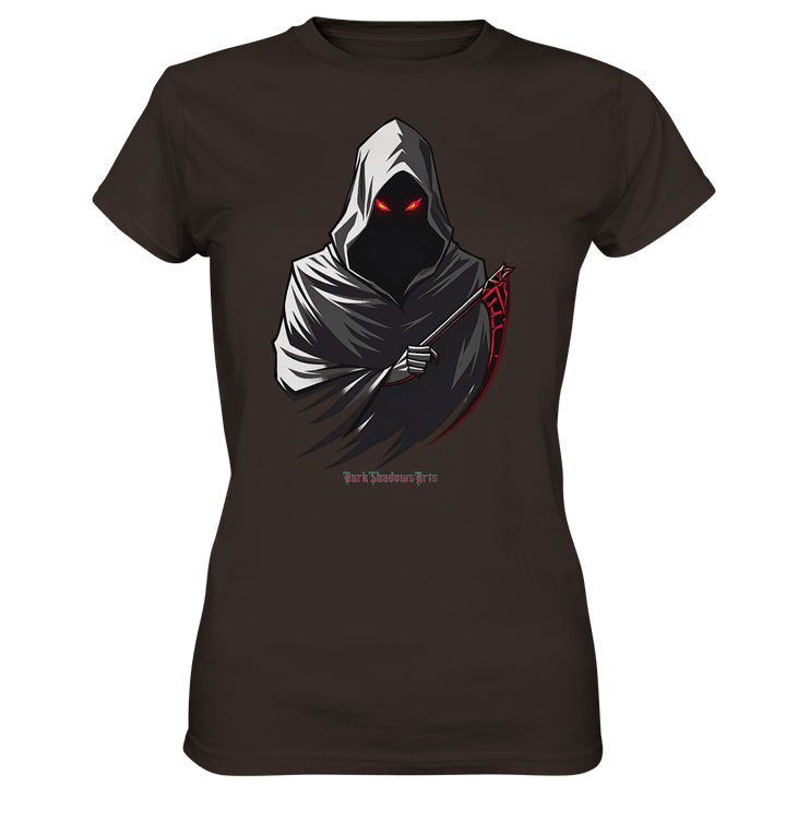Shadow Reaper Hooded Harbinger - Ladies Premium Shirt | Lady - Shirts | Dark Shadows Arts