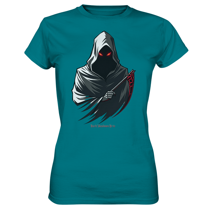 Shadow Reaper Hooded Harbinger - Ladies Premium Shirt | Lady - Shirts | Dark Shadows Arts