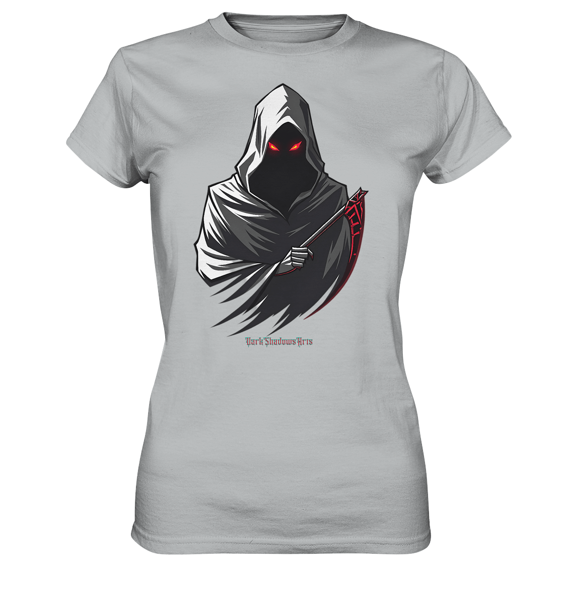 Shadow Reaper Hooded Harbinger - Ladies Premium Shirt | Lady - Shirts | Dark Shadows Arts