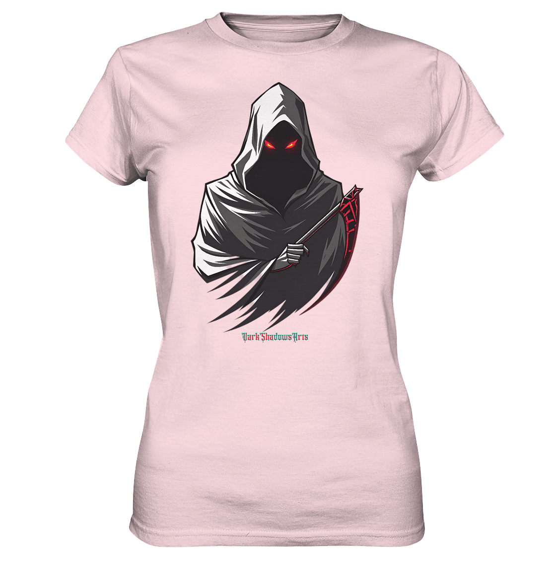 Shadow Reaper Hooded Harbinger - Ladies Premium Shirt | Lady - Shirts | Dark Shadows Arts