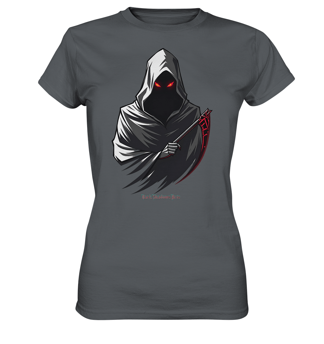 Shadow Reaper Hooded Harbinger - Ladies Premium Shirt | Lady - Shirts | Dark Shadows Arts