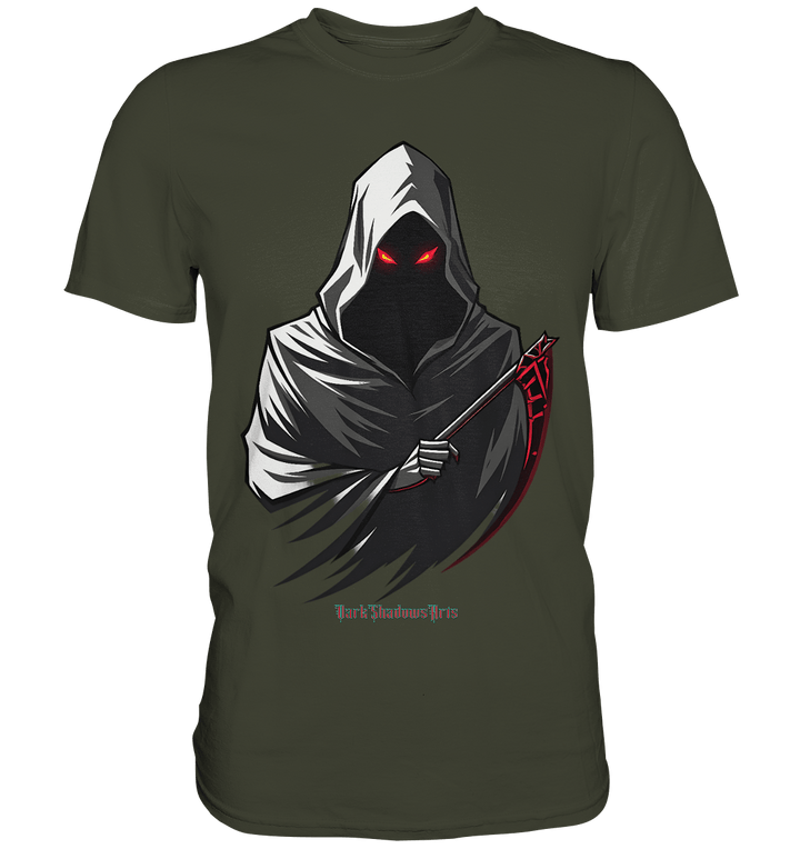 Shadow Reaper Hooded Harbinger - Premium Shirt | Unisex - Shirts | Dark Shadows Arts
