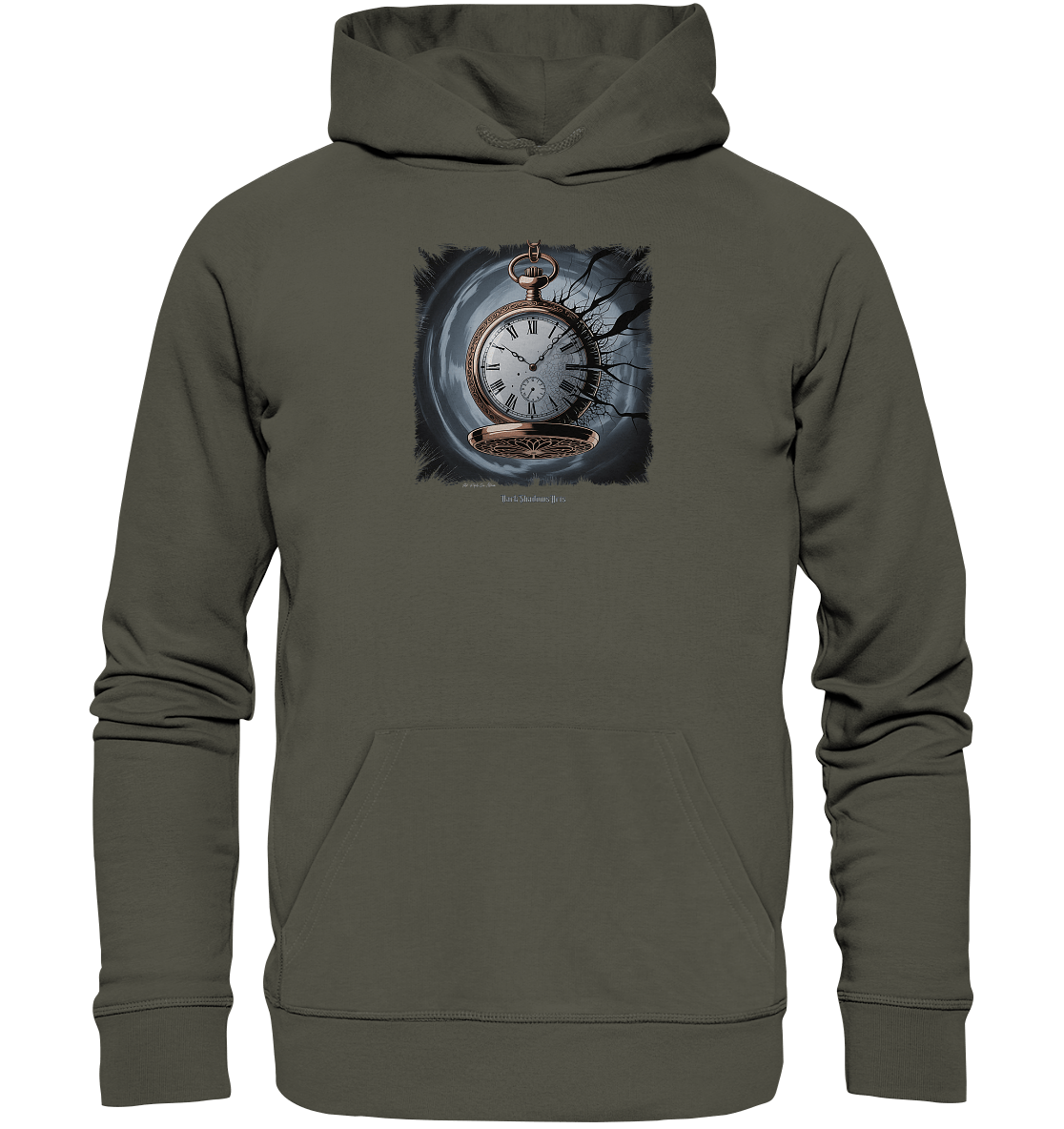 shadowed time - die zerbrochene uhr der verlorenen zeit - Organic Hoodie | Hoodies | Dark Shadows Arts