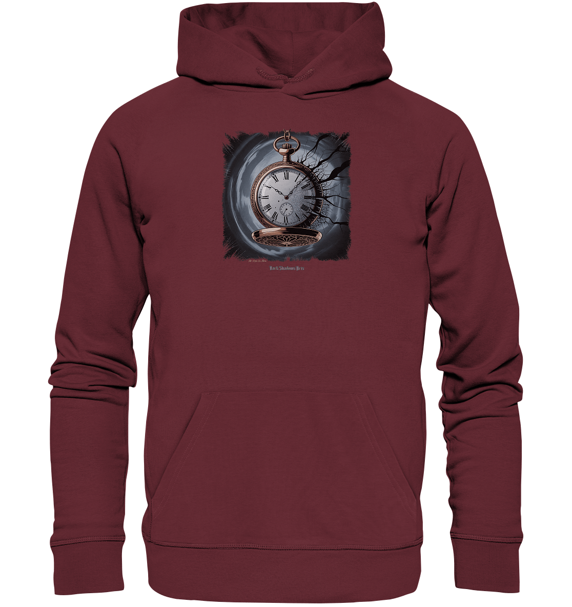 shadowed time - die zerbrochene uhr der verlorenen zeit - Organic Hoodie | Hoodies | Dark Shadows Arts