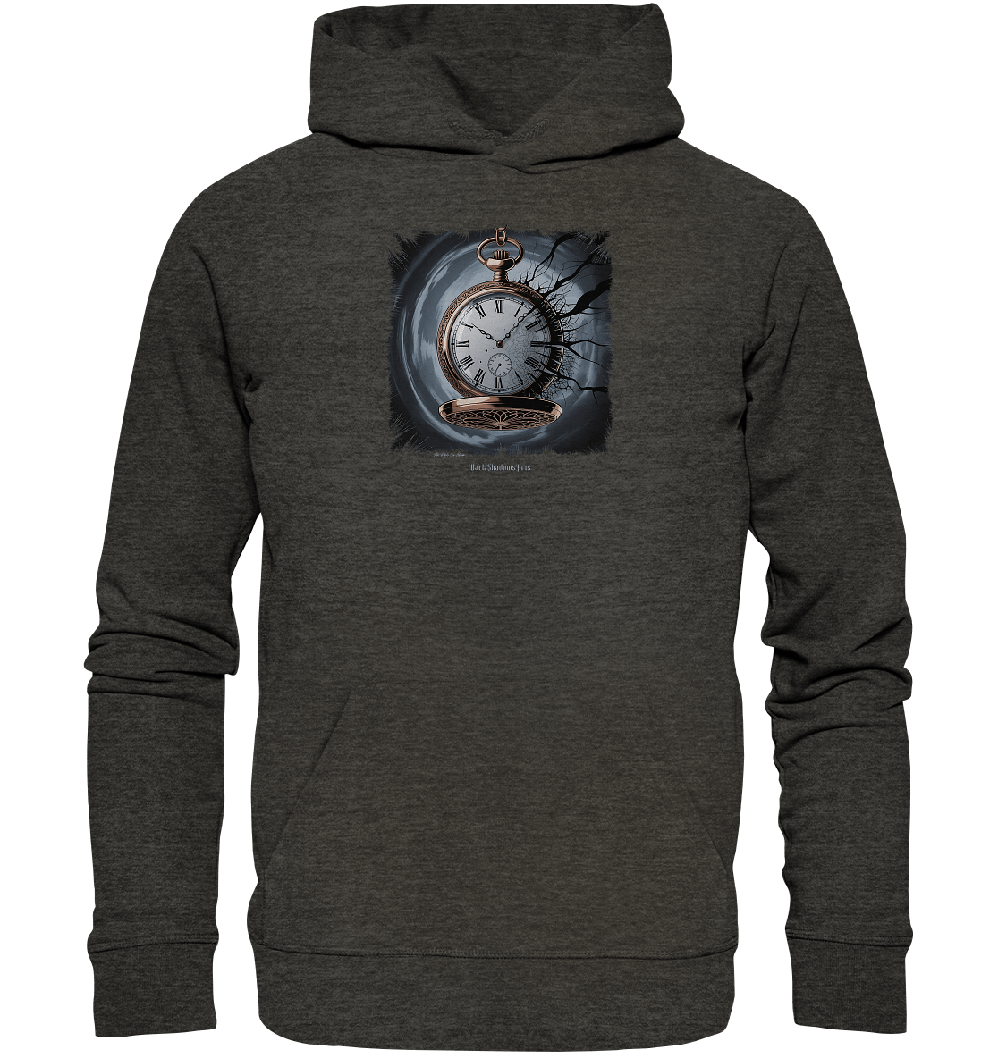 shadowed time - die zerbrochene uhr der verlorenen zeit - Organic Hoodie | Hoodies | Dark Shadows Arts