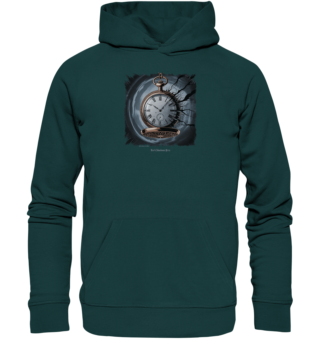 shadowed time - die zerbrochene uhr der verlorenen zeit - Organic Hoodie | Hoodies | Dark Shadows Arts