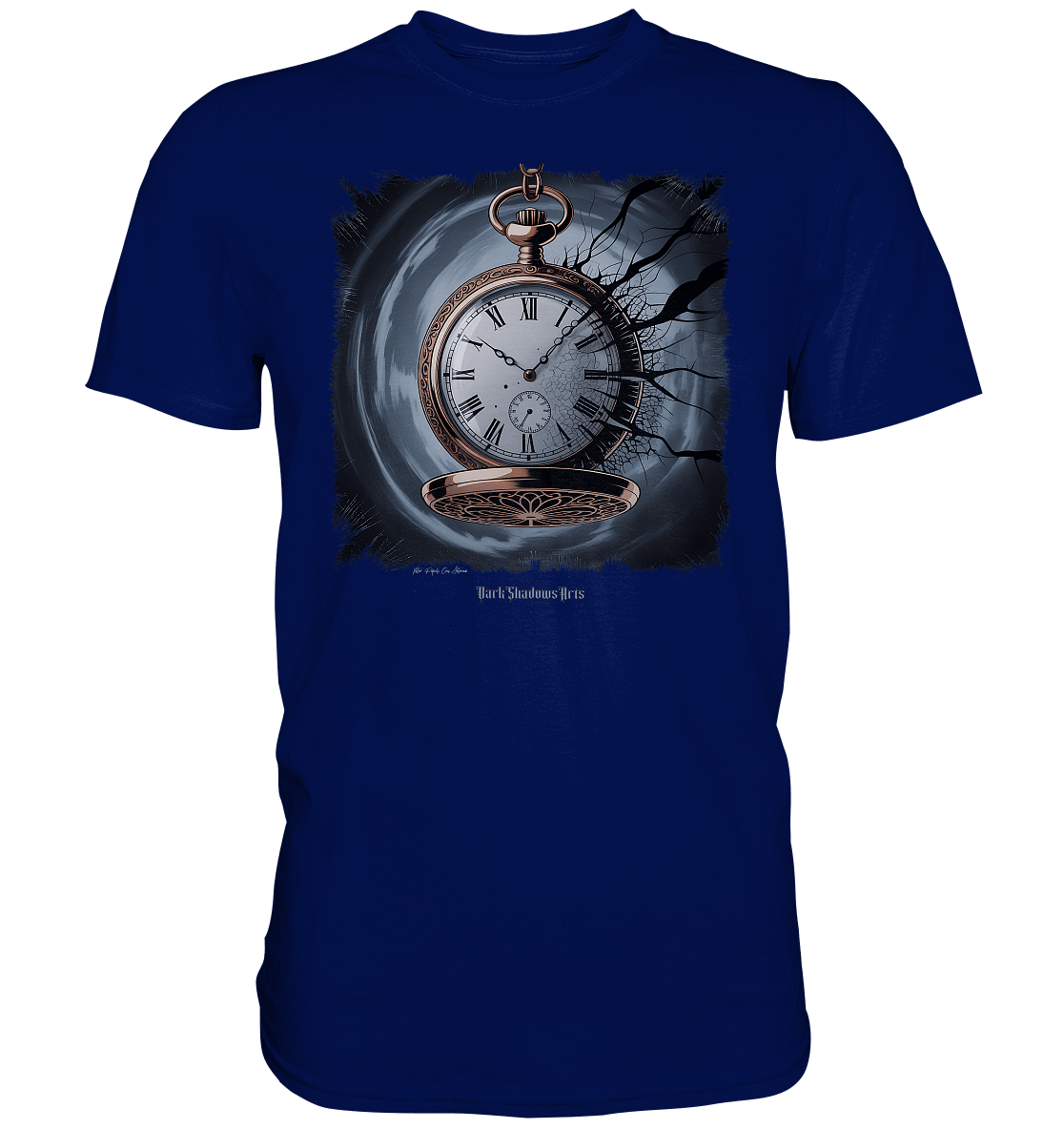 shadowed time - die zerbrochene uhr der verlorenen zeit - Premium Shirt | Unisex - Shirts | Dark Shadows Arts
