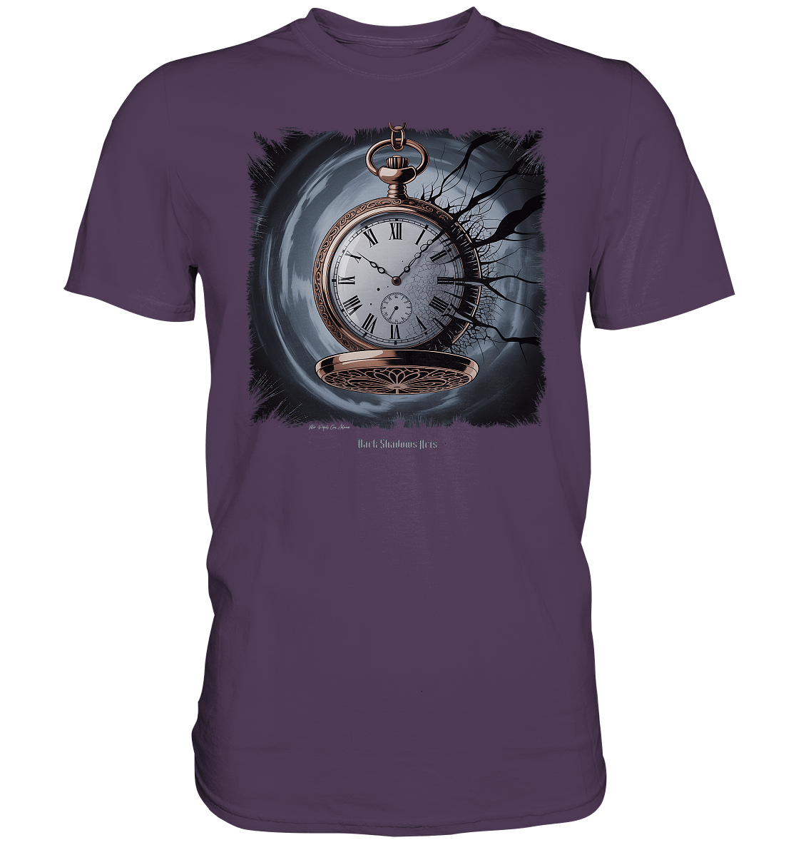 shadowed time - die zerbrochene uhr der verlorenen zeit - Premium Shirt | Unisex - Shirts | Dark Shadows Arts