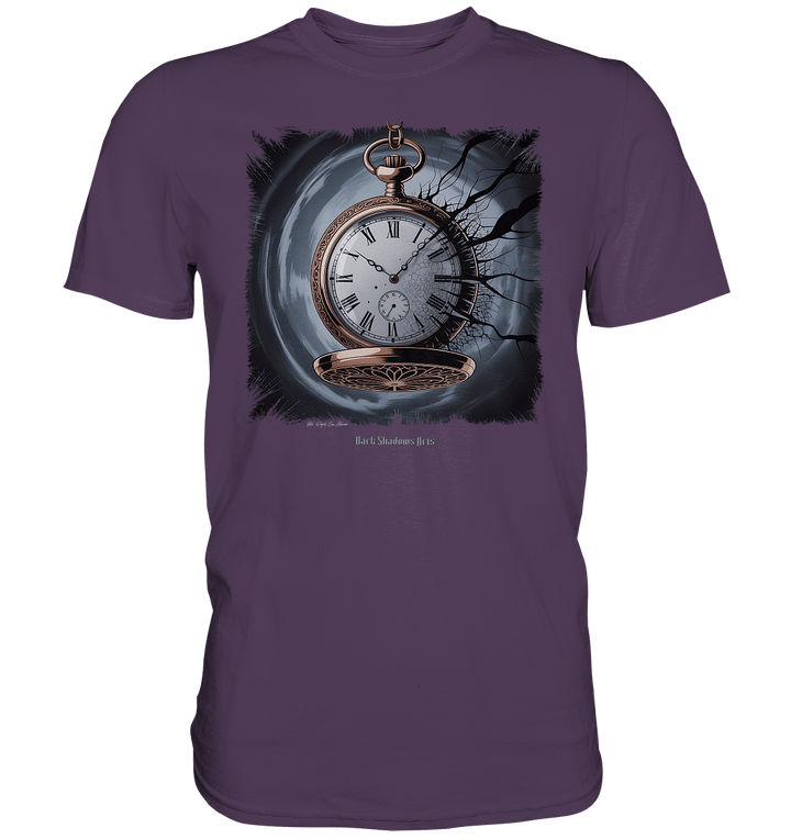 shadowed time - die zerbrochene uhr der verlorenen zeit - Premium Shirt | Unisex - Shirts | Dark Shadows Arts