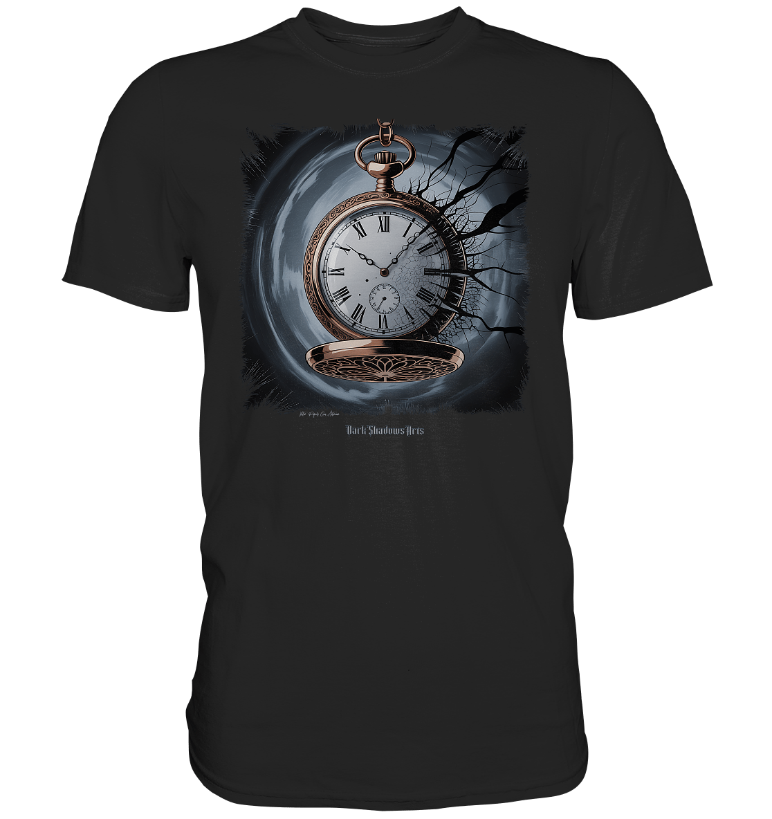 shadowed time - die zerbrochene uhr der verlorenen zeit - Premium Shirt | Unisex - Shirts | Dark Shadows Arts