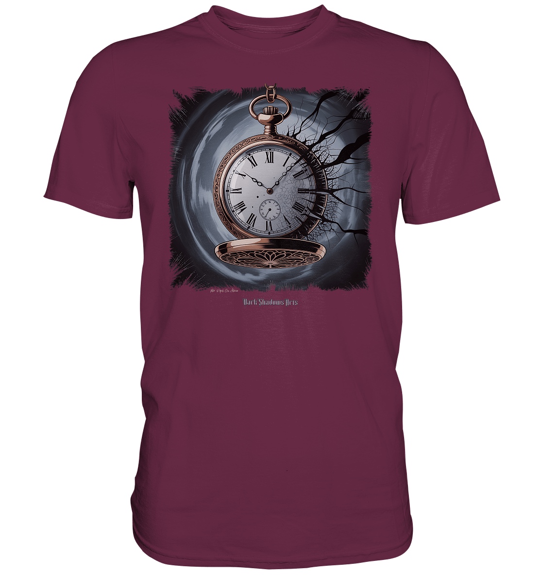 shadowed time - die zerbrochene uhr der verlorenen zeit - Premium Shirt | Unisex - Shirts | Dark Shadows Arts