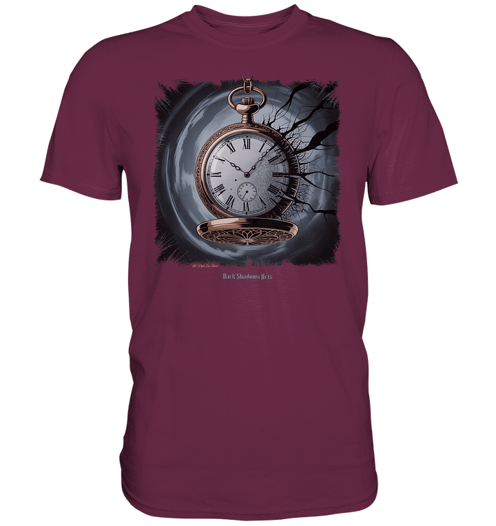 shadowed time - die zerbrochene uhr der verlorenen zeit - Premium Shirt | Unisex - Shirts | Dark Shadows Arts