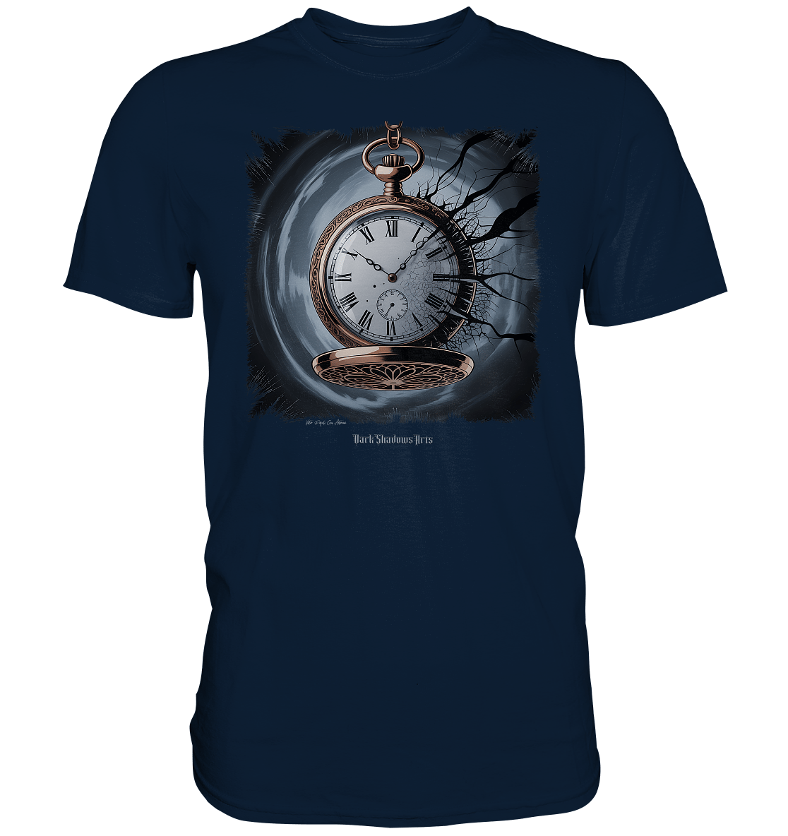 shadowed time - die zerbrochene uhr der verlorenen zeit - Premium Shirt | Unisex - Shirts | Dark Shadows Arts