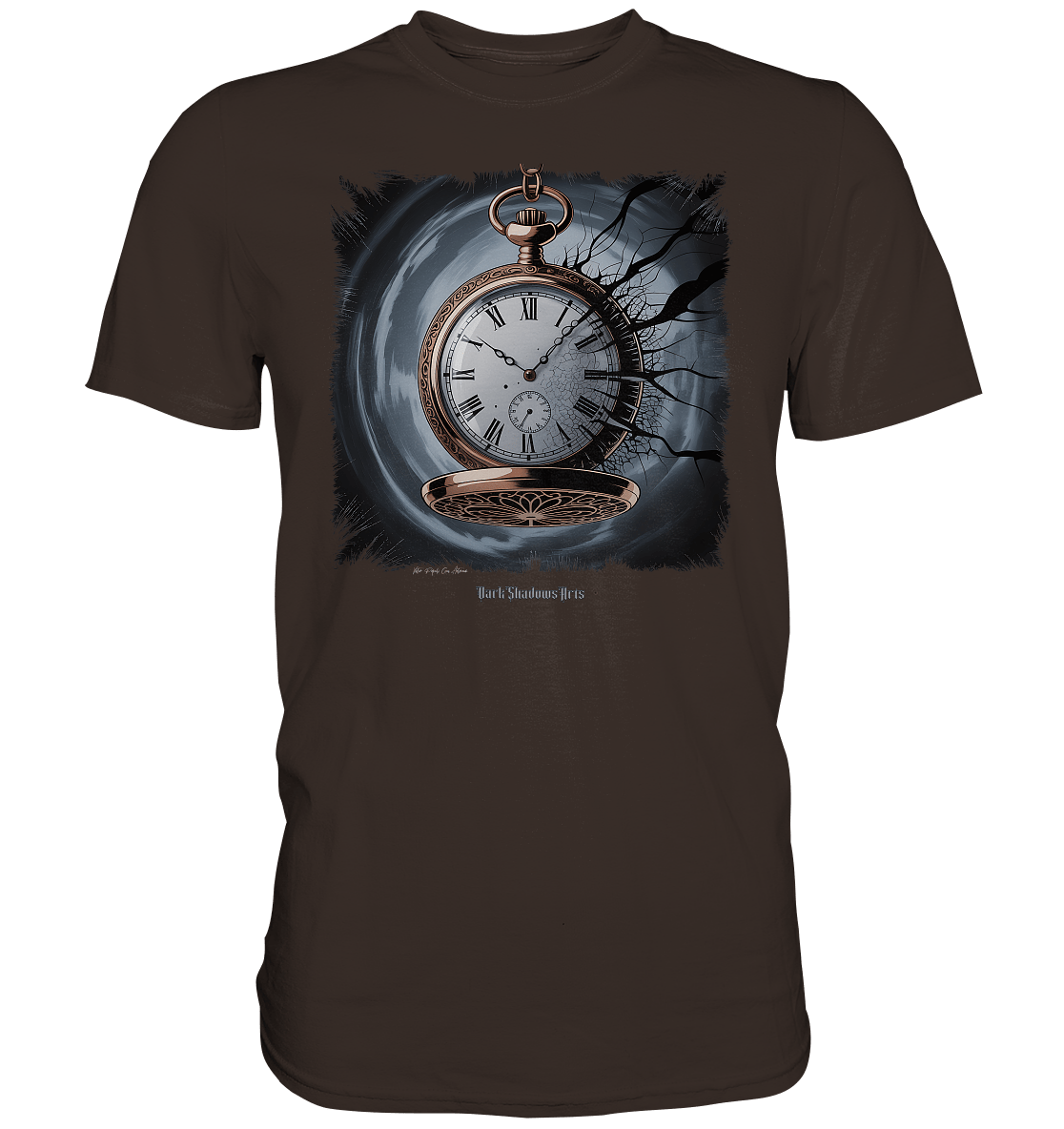shadowed time - die zerbrochene uhr der verlorenen zeit - Premium Shirt | Unisex - Shirts | Dark Shadows Arts