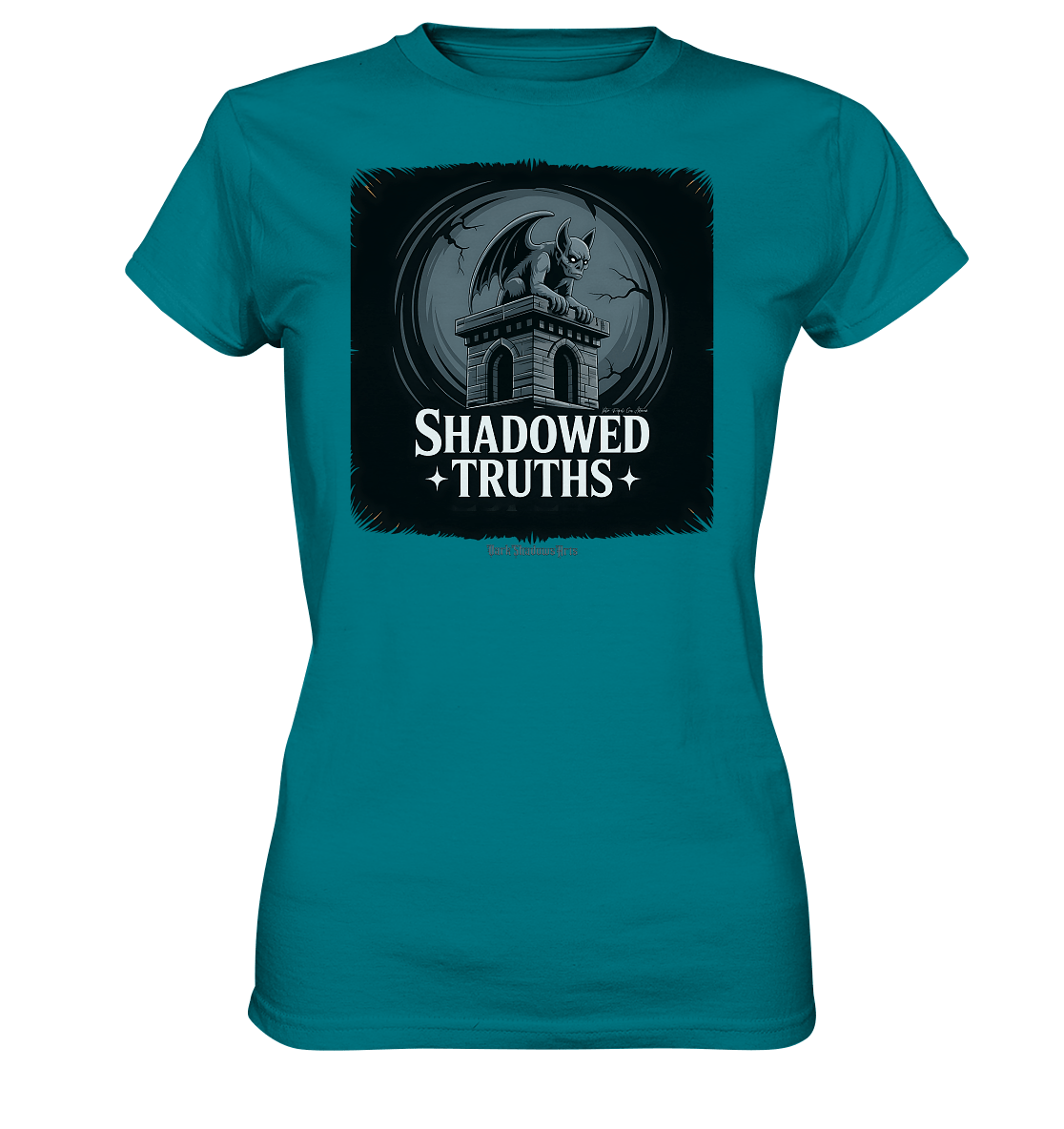 shadowed truths - düstere gargoyle - kunst mit tiefgründiger symbolik - Ladies Premium Shirt | Lady - Shirts | Dark Shadows Arts