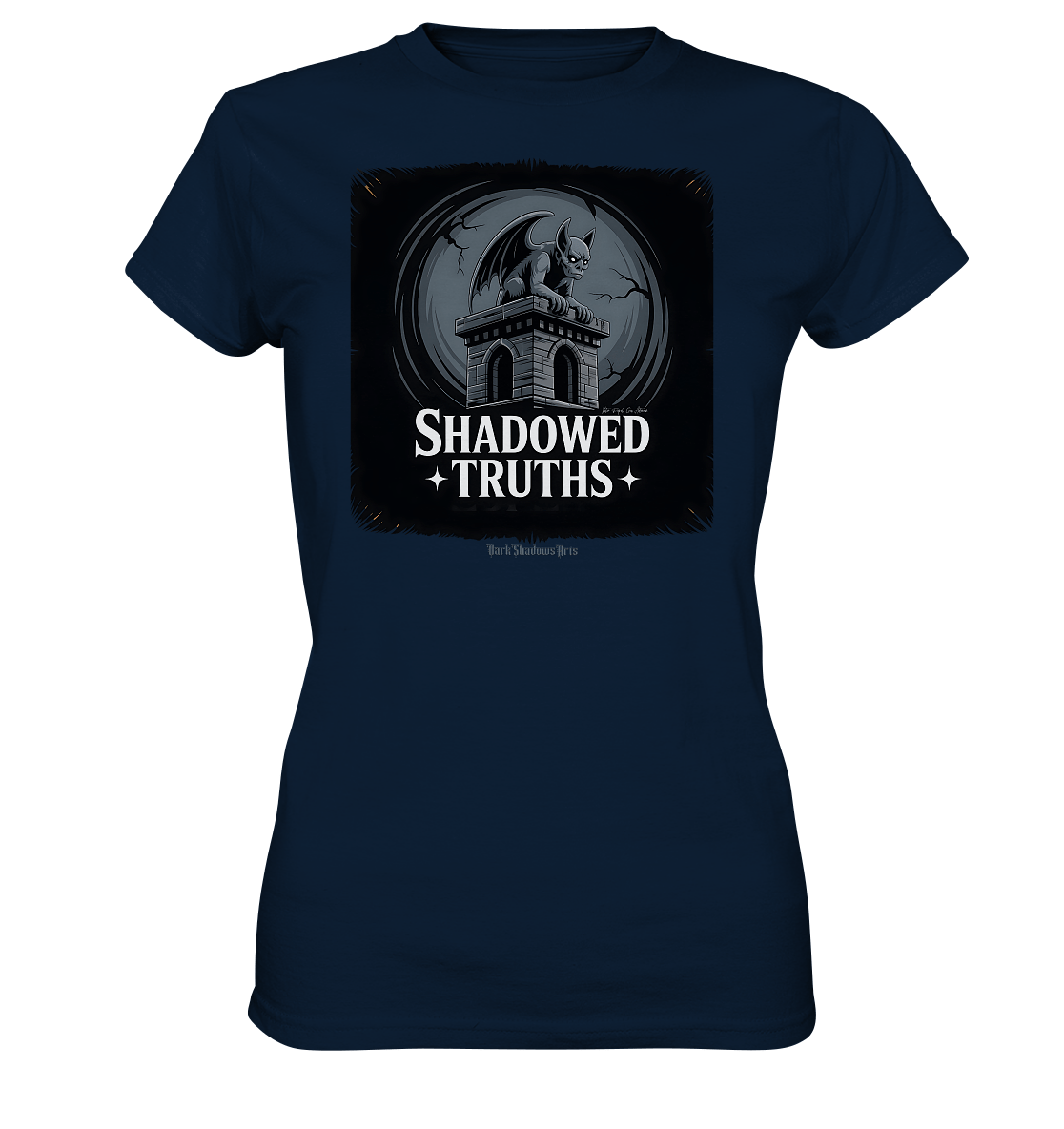 shadowed truths - düstere gargoyle - kunst mit tiefgründiger symbolik - Ladies Premium Shirt | Lady - Shirts | Dark Shadows Arts