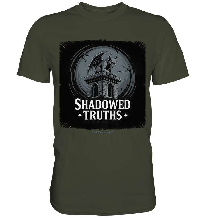 shadowed truths - düstere gargoyle - kunst mit tiefgründiger symbolik - Premium Shirt | Unisex - Shirts | Dark Shadows Arts