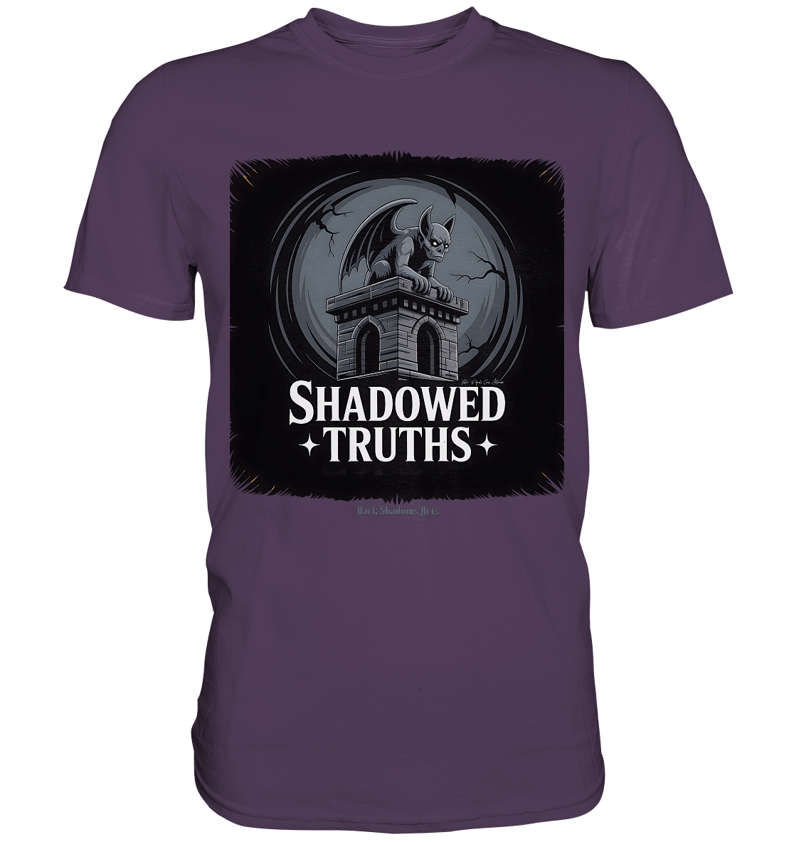 shadowed truths - düstere gargoyle - kunst mit tiefgründiger symbolik - Premium Shirt | Unisex - Shirts | Dark Shadows Arts