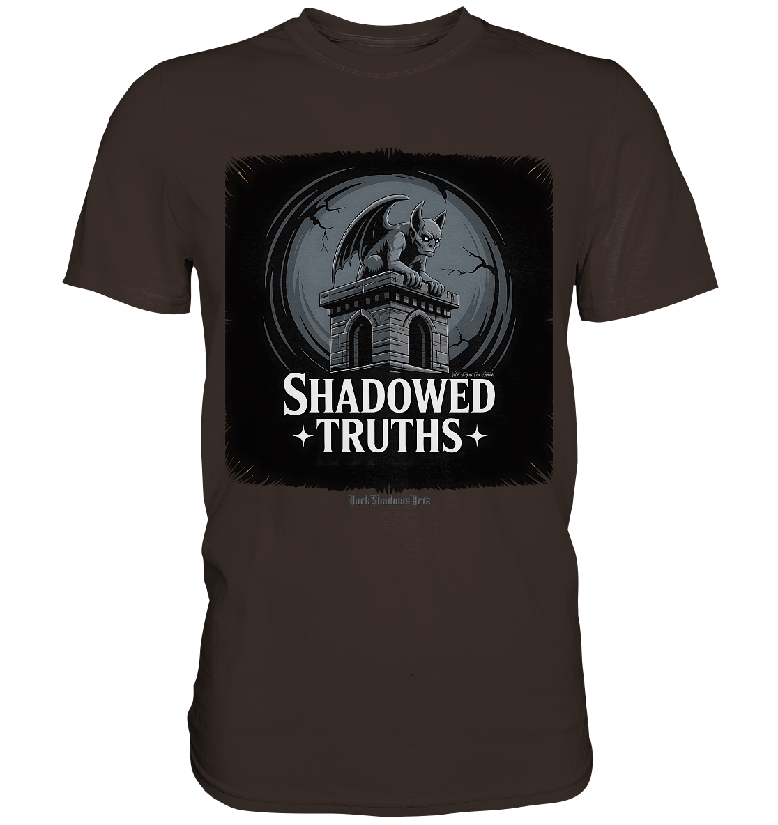 shadowed truths - düstere gargoyle - kunst mit tiefgründiger symbolik - Premium Shirt | Unisex - Shirts | Dark Shadows Arts