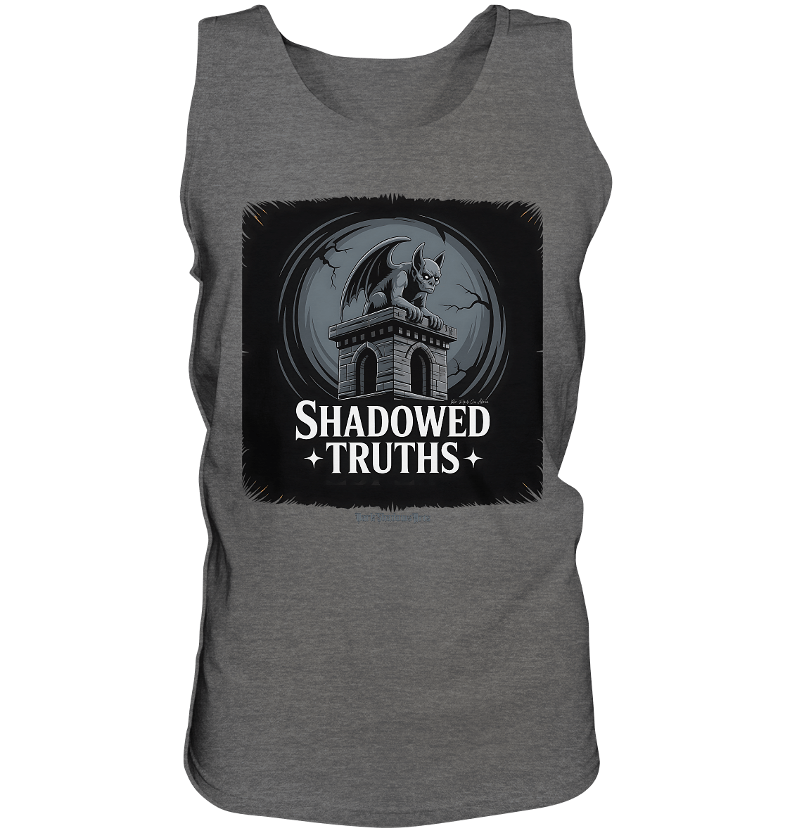 shadowed truths - düstere gargoyle - kunst mit tiefgründiger symbolik - Relaxed Tank Top | Tank - Tops | Dark Shadows Arts