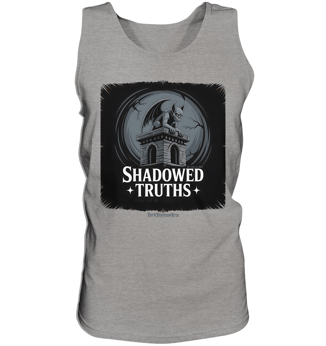 shadowed truths - düstere gargoyle - kunst mit tiefgründiger symbolik - Relaxed Tank Top | Tank - Tops | Dark Shadows Arts
