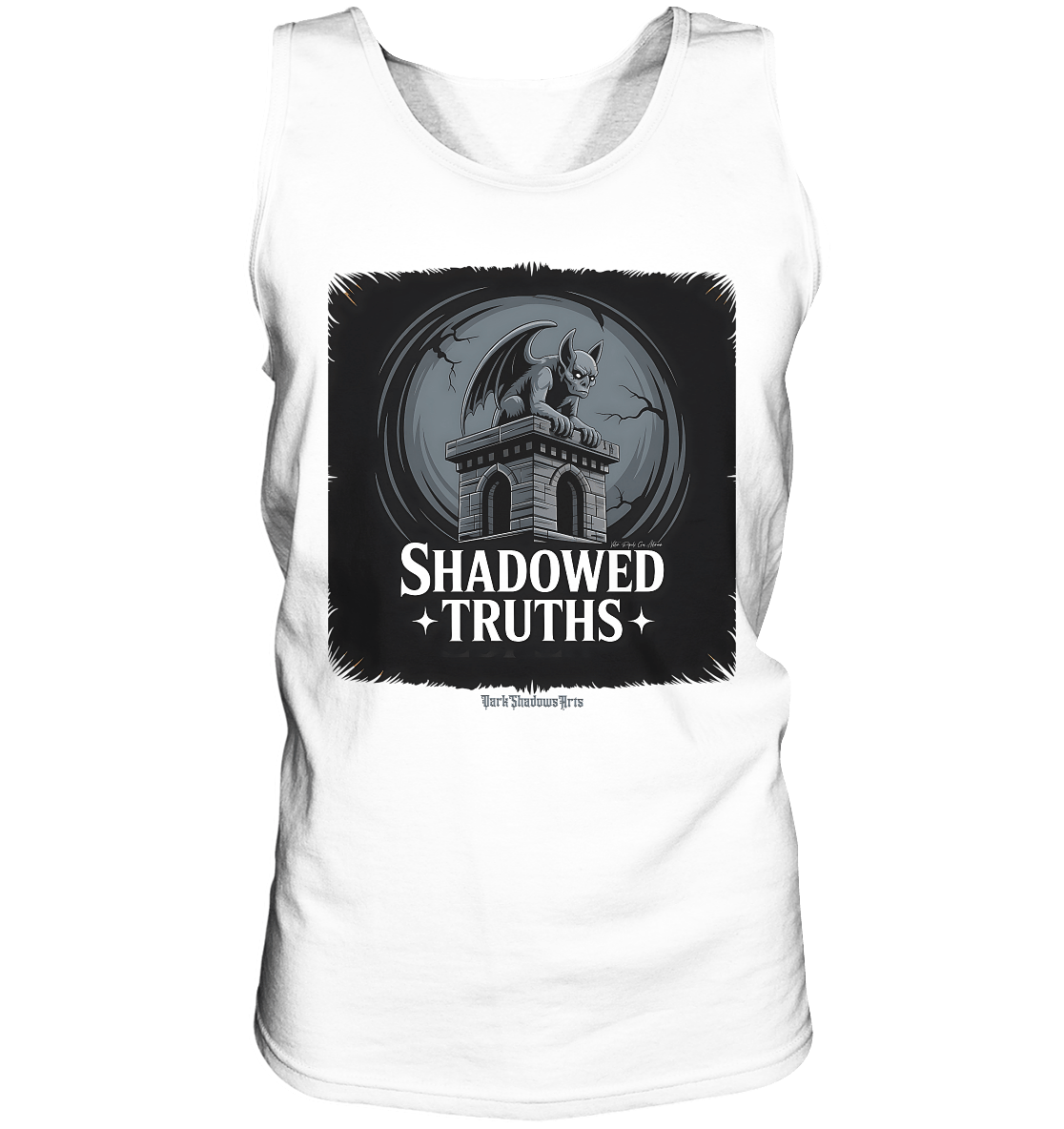 shadowed truths - düstere gargoyle - kunst mit tiefgründiger symbolik - Relaxed Tank Top | Tank - Tops | Dark Shadows Arts