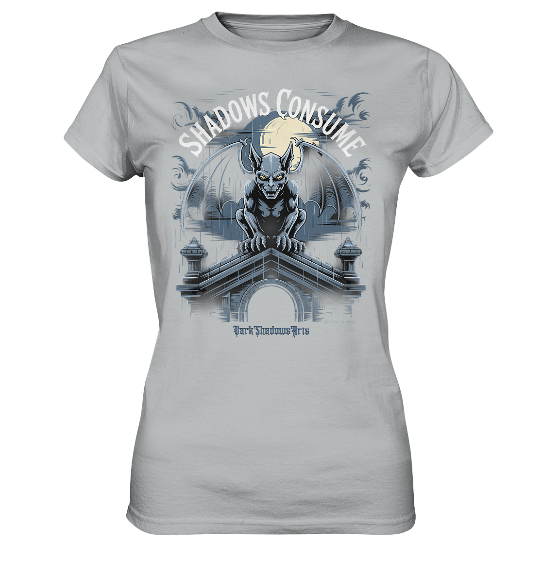 Shadows Consume - Das Geheimnis der Flügel in der dunklen Nacht - Ladies Premium Shirt | Lady - Shirts | Dark Shadows Arts