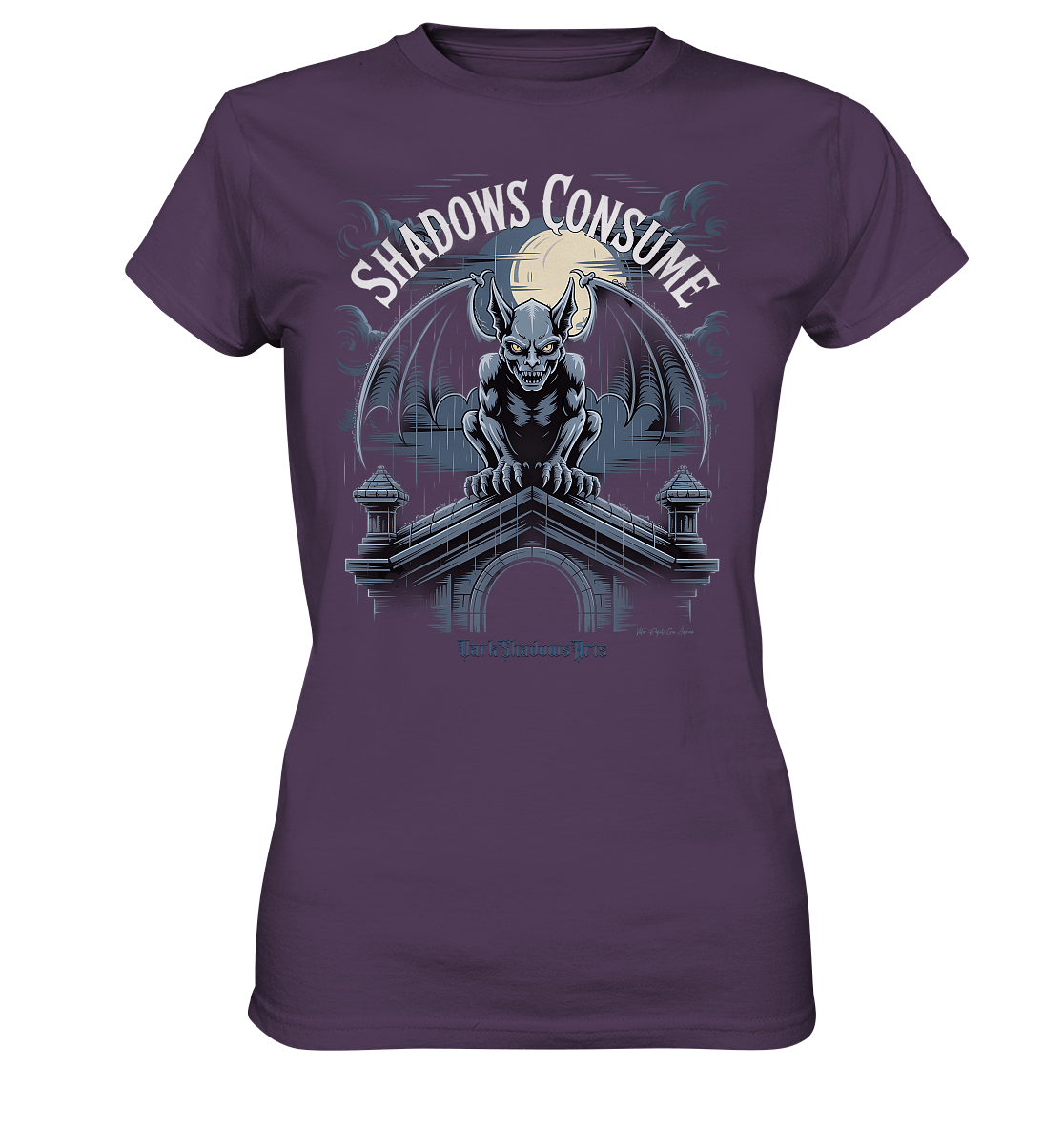 Shadows Consume - Das Geheimnis der Flügel in der dunklen Nacht - Ladies Premium Shirt | Lady - Shirts | Dark Shadows Arts