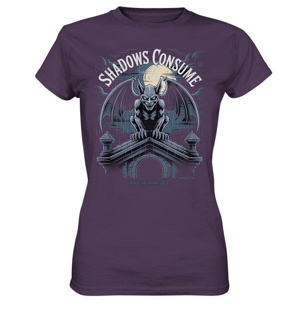 Shadows Consume - Das Geheimnis der Flügel in der dunklen Nacht - Ladies Premium Shirt | Lady - Shirts | Dark Shadows Arts