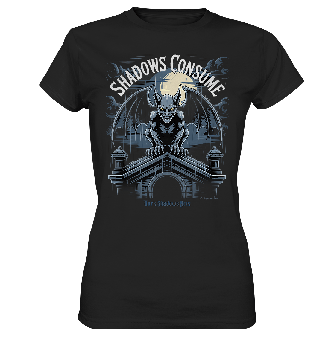 Shadows Consume - Das Geheimnis der Flügel in der dunklen Nacht - Ladies Premium Shirt | Lady - Shirts | Dark Shadows Arts