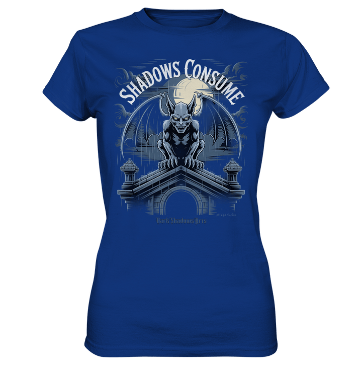 Shadows Consume - Das Geheimnis der Flügel in der dunklen Nacht - Ladies Premium Shirt | Lady - Shirts | Dark Shadows Arts