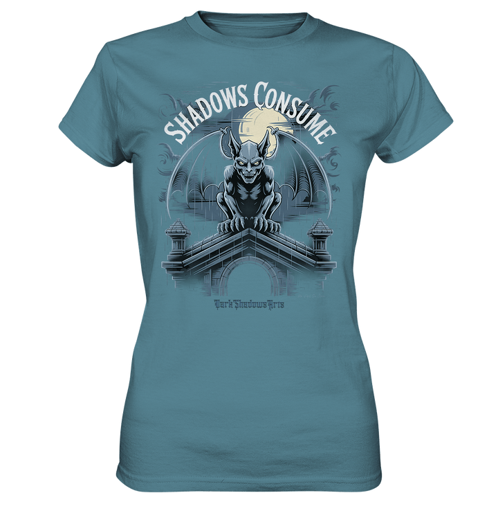 Shadows Consume - Das Geheimnis der Flügel in der dunklen Nacht - Ladies Premium Shirt | Lady - Shirts | Dark Shadows Arts