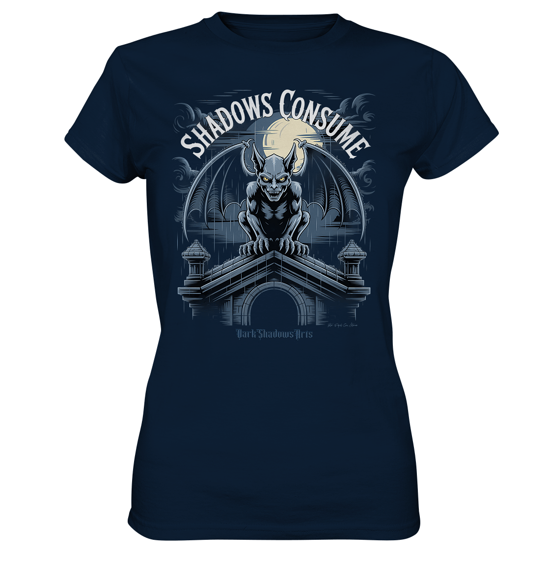 Shadows Consume - Das Geheimnis der Flügel in der dunklen Nacht - Ladies Premium Shirt | Lady - Shirts | Dark Shadows Arts