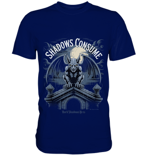 Shadows Consume - Das Geheimnis der Flügel in der dunklen Nacht - Premium Shirt | Unisex - Shirts | Dark Shadows Arts