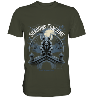 Shadows Consume - Das Geheimnis der Flügel in der dunklen Nacht - Premium Shirt | Unisex - Shirts | Dark Shadows Arts