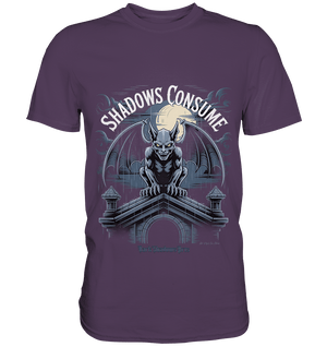 Shadows Consume - Das Geheimnis der Flügel in der dunklen Nacht - Premium Shirt | Unisex - Shirts | Dark Shadows Arts