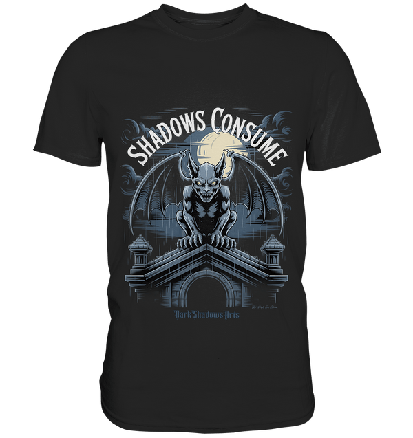 Shadows Consume - Das Geheimnis der Flügel in der dunklen Nacht - Premium Shirt | Unisex - Shirts | Dark Shadows Arts