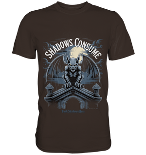 Shadows Consume - Das Geheimnis der Flügel in der dunklen Nacht - Premium Shirt | Unisex - Shirts | Dark Shadows Arts