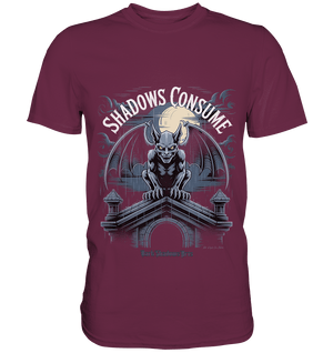 Shadows Consume - Das Geheimnis der Flügel in der dunklen Nacht - Premium Shirt | Unisex - Shirts | Dark Shadows Arts