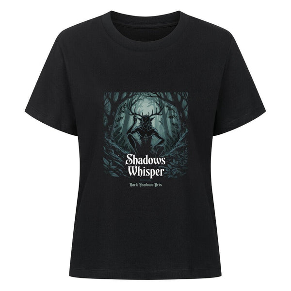 Shadows Whisper – Waldgeist Grillen & okkulte Runen – Premium Organic Shirt Women | T-Shirt | Dark Shadows Arts