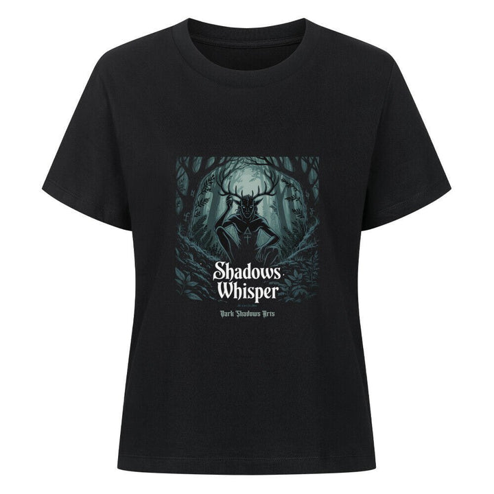 Shadows Whisper – Waldgeist Grillen & okkulte Runen – Premium Organic Shirt Women | T-Shirt | Dark Shadows Arts