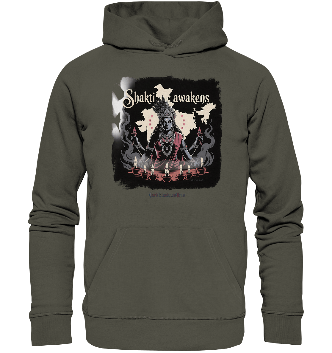 Shakti awakens - Die entfesselte Kraft der göttlichen Energie - Organic Hoodie | Hoodies | Dark Shadows Arts