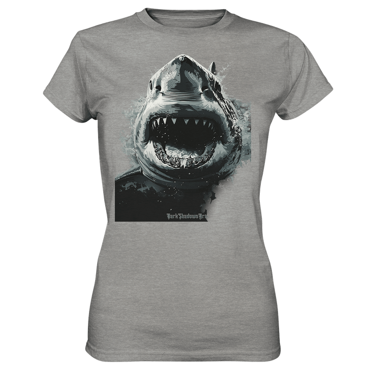 Shark of the Abyss – Die ungezähmte Kraft der Tiefsee - Ladies Premium Shirt | Lady - Shirts | Dark Shadows Arts