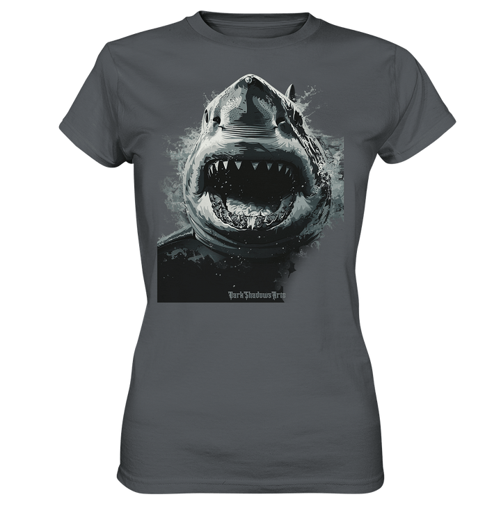 Shark of the Abyss – Die ungezähmte Kraft der Tiefsee - Ladies Premium Shirt | Lady - Shirts | Dark Shadows Arts