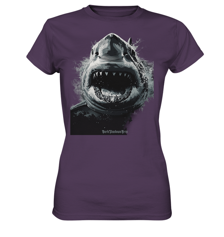 Shark of the Abyss – Die ungezähmte Kraft der Tiefsee - Ladies Premium Shirt | Lady - Shirts | Dark Shadows Arts