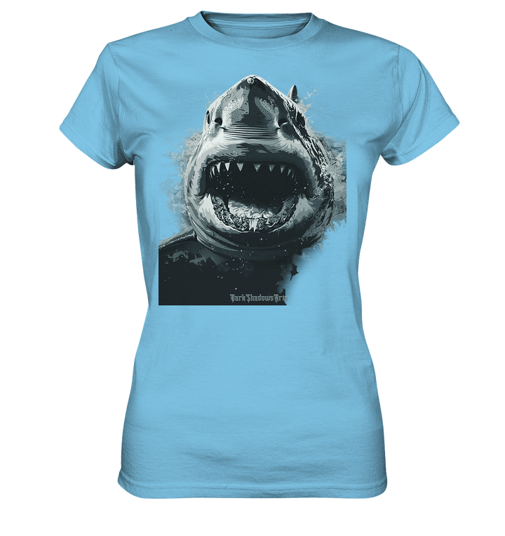 Shark of the Abyss – Die ungezähmte Kraft der Tiefsee - Ladies Premium Shirt | Lady - Shirts | Dark Shadows Arts