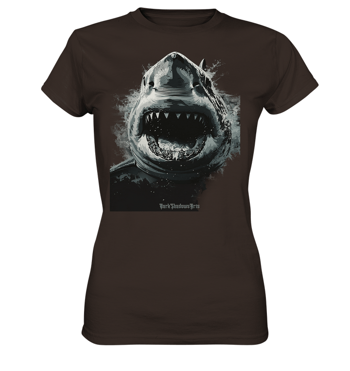 Shark of the Abyss – Die ungezähmte Kraft der Tiefsee - Ladies Premium Shirt | Lady - Shirts | Dark Shadows Arts