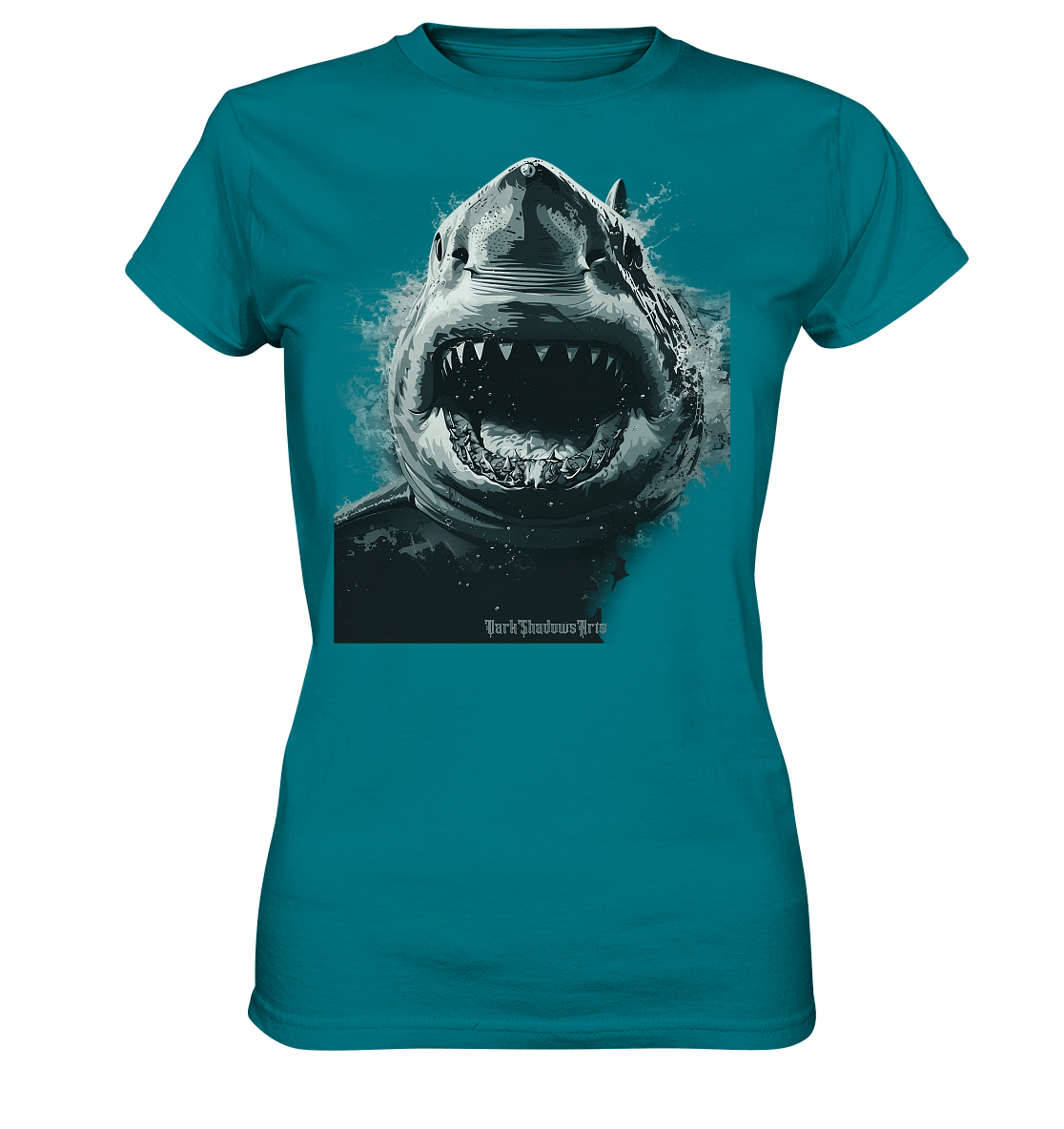 Shark of the Abyss – Die ungezähmte Kraft der Tiefsee - Ladies Premium Shirt | Lady - Shirts | Dark Shadows Arts