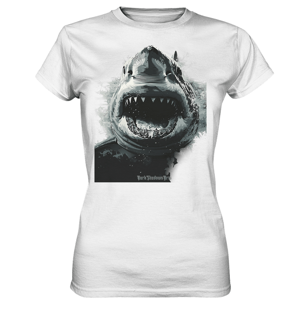 Shark of the Abyss – Die ungezähmte Kraft der Tiefsee - Ladies Premium Shirt | Lady - Shirts | Dark Shadows Arts